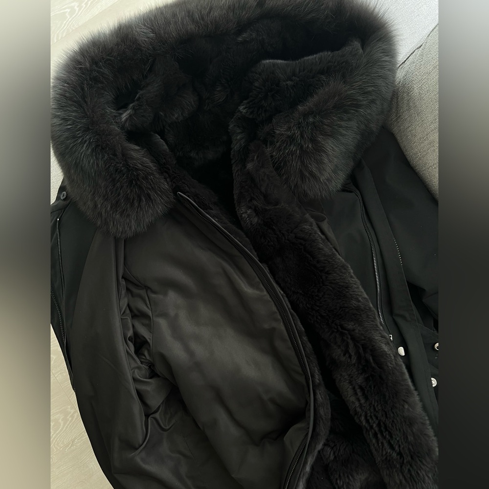 Double-layer rabbit fur Coat - Picture 14 of 16